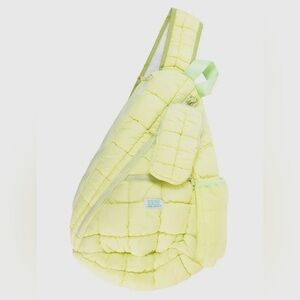 Simply Southern Lime Quilted Sling Bag